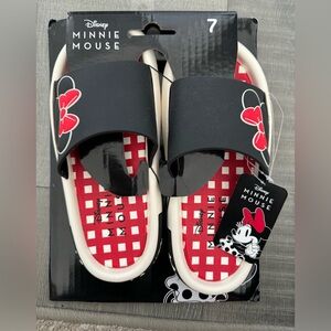 New In Box Disney Minnie Mouse Slides Women's Size 7